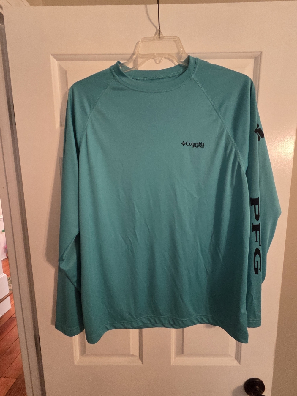 Columbia PFG Men's Long-Sleeve Performance Shirt - Teal